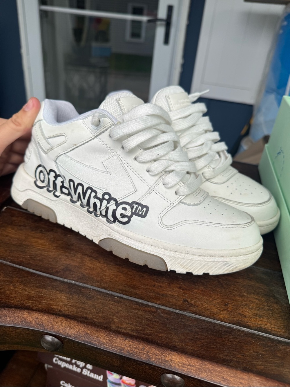 Off-White OOO “Out Of Office” Low Top Designer Sneakers - Picture 2 of 8